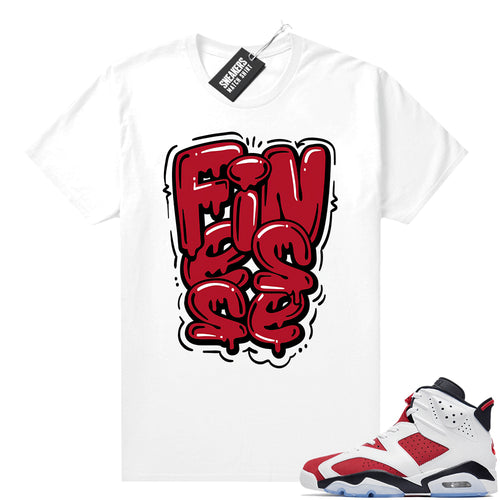 2021 Carmine Jordans Match White Finesse Bubble Drip  Carmine Sneaker tee
