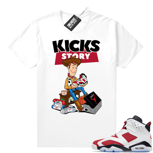 2021 Carmine Jordans Match White Kickstory  Carmine Sneaker tee
