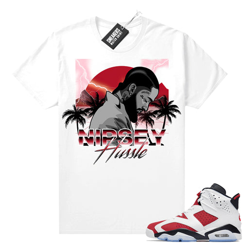2021 Carmine Jordans Match White Nipsey  Carmine Sneaker tee