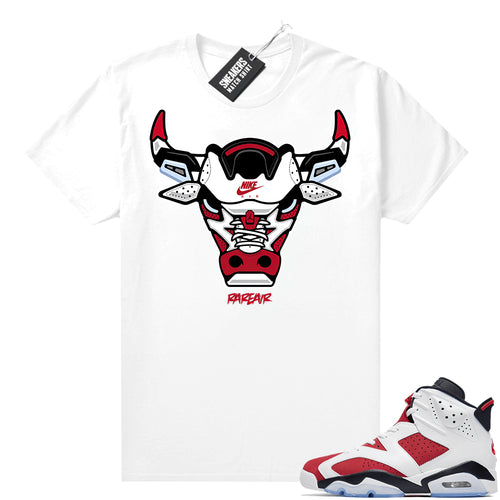 2021 Carmine Jordans Match White Rare Air Bull  Carmine Sneaker te