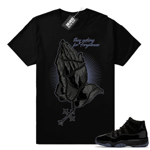 Air Jordan 11 Cap and Gown tees - Sneaker Tee Clothing