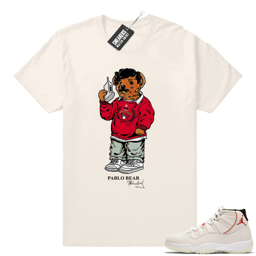 Air Jordan 11 Platinum Tint Pablo Bear  Jordan shirts and Apparel