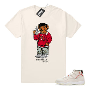 Air Jordan 11 Platinum Tint Pablo Bear  Jordan shirts and Apparel