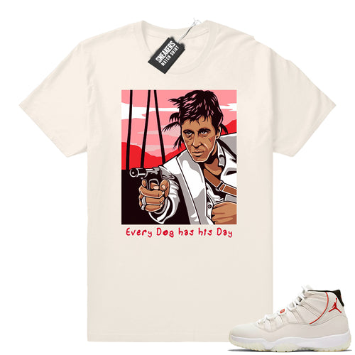 Air Jordan 11 Platinum Tint Scarface shirt  Jordan shirts and Apparel