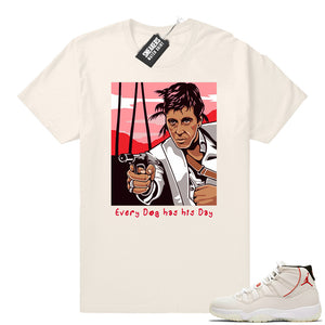 Air Jordan 11 Platinum Tint Scarface shirt  Jordan shirts and Apparel