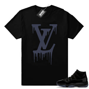 Air Jordan 11 sneaker shirts Cap and Gown - Sneaker Tee Clothing