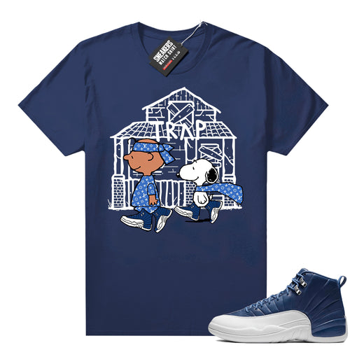 Air Jordan 12 Retro Indigo sneaker tees  Sneaker Tee