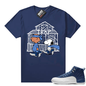 Air Jordan 12 Retro Indigo sneaker tees  Sneaker Tee