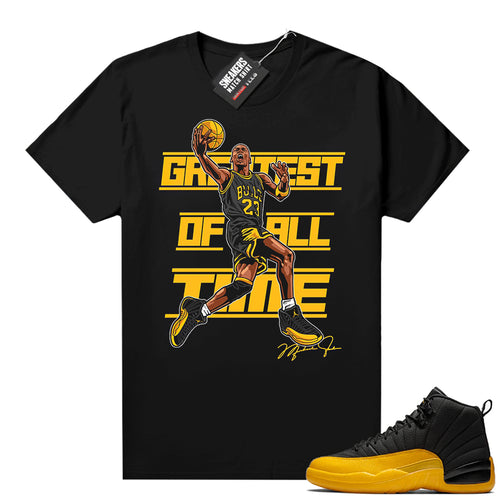 Air Jordan 12 sneaker tees University Gold  Sneaker Tee
