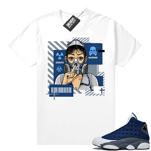 Air Jordan 13 Flint Shirts Quarantine Nurse  Sneaker Tee