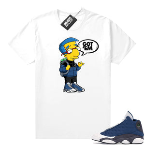 Air Jordan 13 retro Flint shirt Millhouse GOT EM  Sneaker Tee