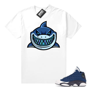 Air Jordan 13 retro Flint shirt Shark Gang  Sneaker Tee