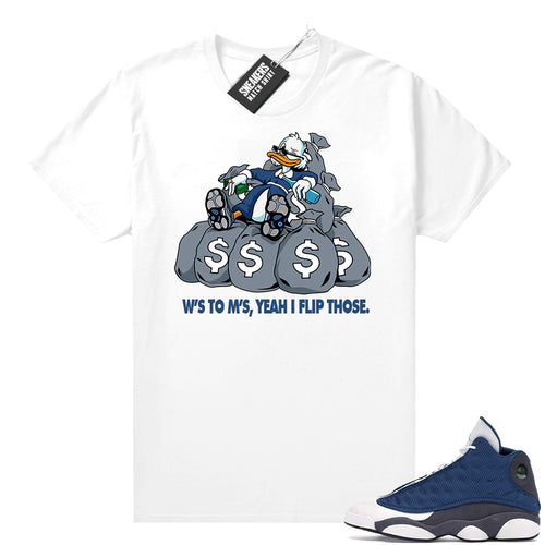 Air Jordan 13 retro Flint shirt W's To M's  Sneaker Tee