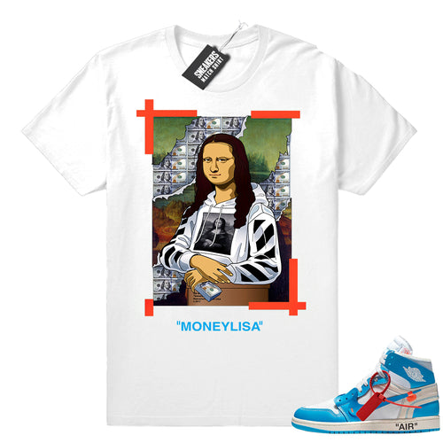 Air Jordan 1 Off-white Mona lisa shirt - Sneaker Tee