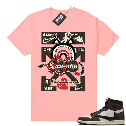 Air Jordan 1 Travis Scott Sneaker Match  Jordan Match Clothing Shop