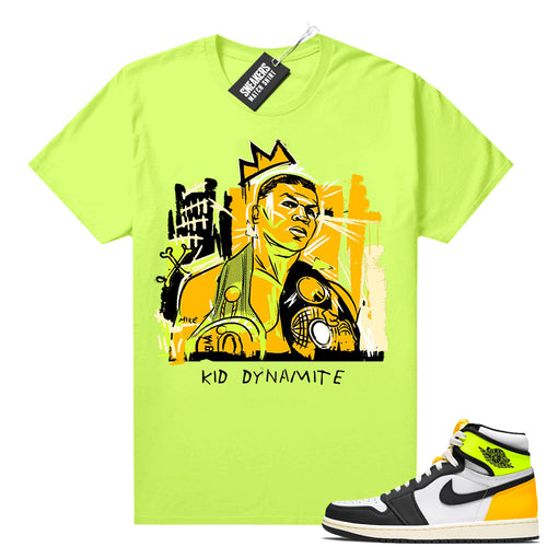 Air Jordan 1 Volt Gold shirt to match Neon Yellow Basquiat Tyso