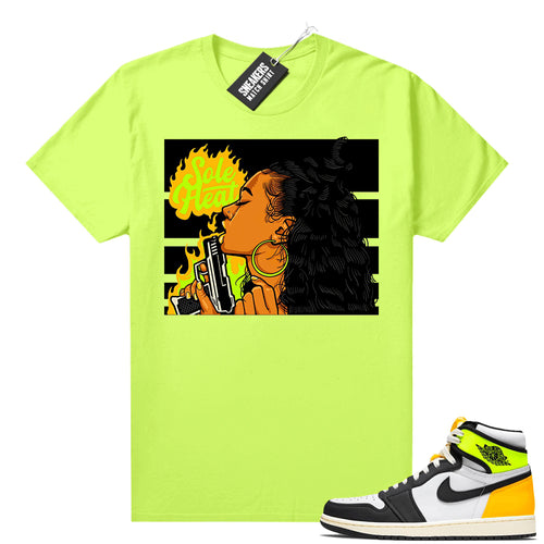 Air Jordan 1 Volt Gold shirt to match Neon Yellow Sole Heat