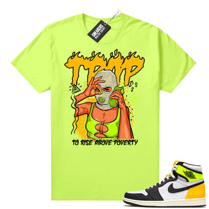 Air Jordan 1 Volt Gold shirt to match Neon Yellow To Rise Above