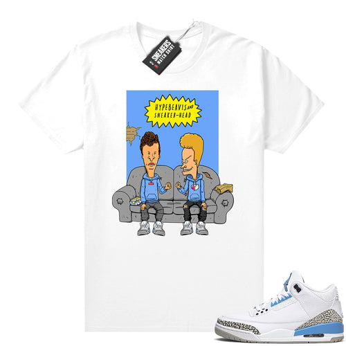 Air Jordan 3 UNC shirt match  Sneaker Tee