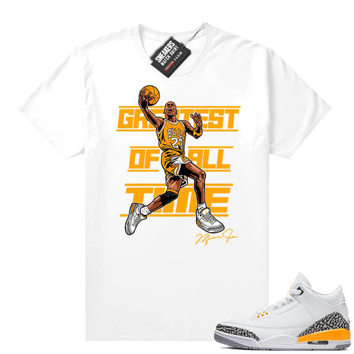 Air Jordan 3 shirts Laser Orange  Sneaker Tee