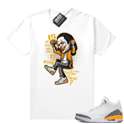 Air Jordan 3 sneaker tees Laser Orange  Sneaker Tee