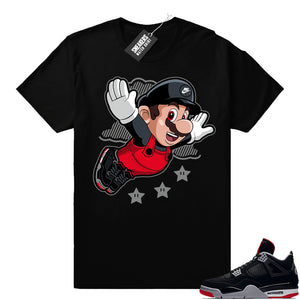 Air Jordan 4 Bred Sneaker Tees  Jordan Match Clothing Shop_1
