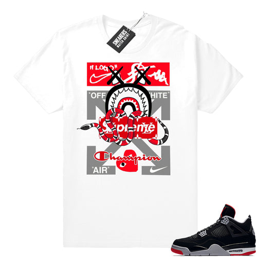 Air Jordan 4 Bred Sneaker match apparel  Jordan Match Clothing Shop