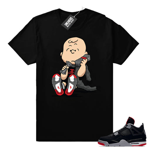 Air Jordan 4 Bred Sneaker tees  Jordan Match Clothing Shop