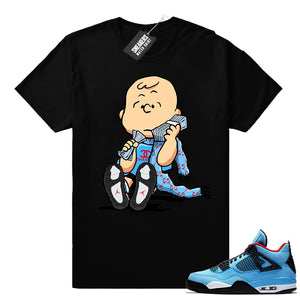 Air Jordan 4 Cactus Jack t shirt match - Jordan 4 Sneaker Tee