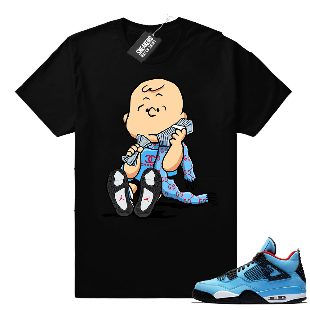 Air Jordan 4 Cactus Jack t shirt match - Jordan 4 Sneaker Tee