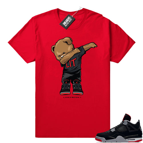 Air Jordan 4 sneaker tees Bred  Jordan Match Clothing Shop