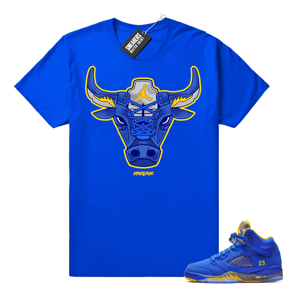 Air Jordan 5 Laney Rare Air Bull t-shirt  Jordan Sneaker Clothing