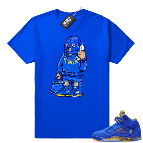 Air Jordan 5 Laney Trap Bear t-shirt  Jordan Sneaker Clothing
