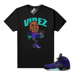 Air Jordan 5 Retro Alternate Grape sneaker tees  Sneaker Tee