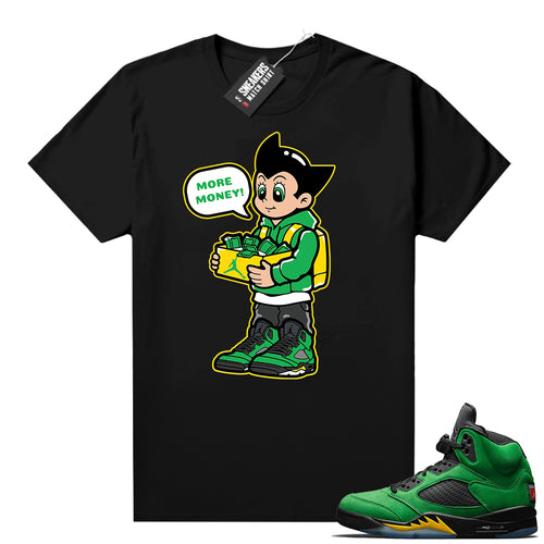 Air Jordan 5 shirts Apple Green  Sneaker Tee