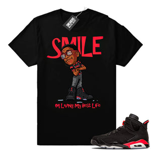 Air Jordan 6 Black Infrared sneaker tees  Jordan Sneaker Clothing