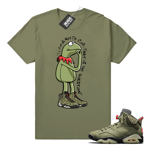 Air Jordan 6 Travis Scott Kermit Ponder tee  Jordan Sneaker Match Shop