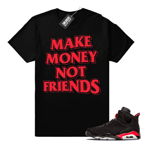 Air Jordan 6s Black Infrared match sneaker tees  Jordan Sneaker Clothing