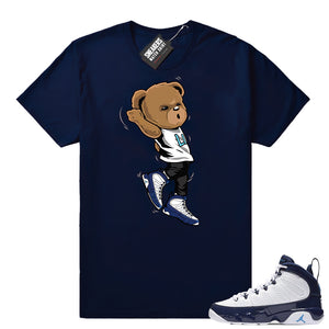 Air Jordan 9 UNC Shootin Bear shirt  Jordan Sneaker Clothing