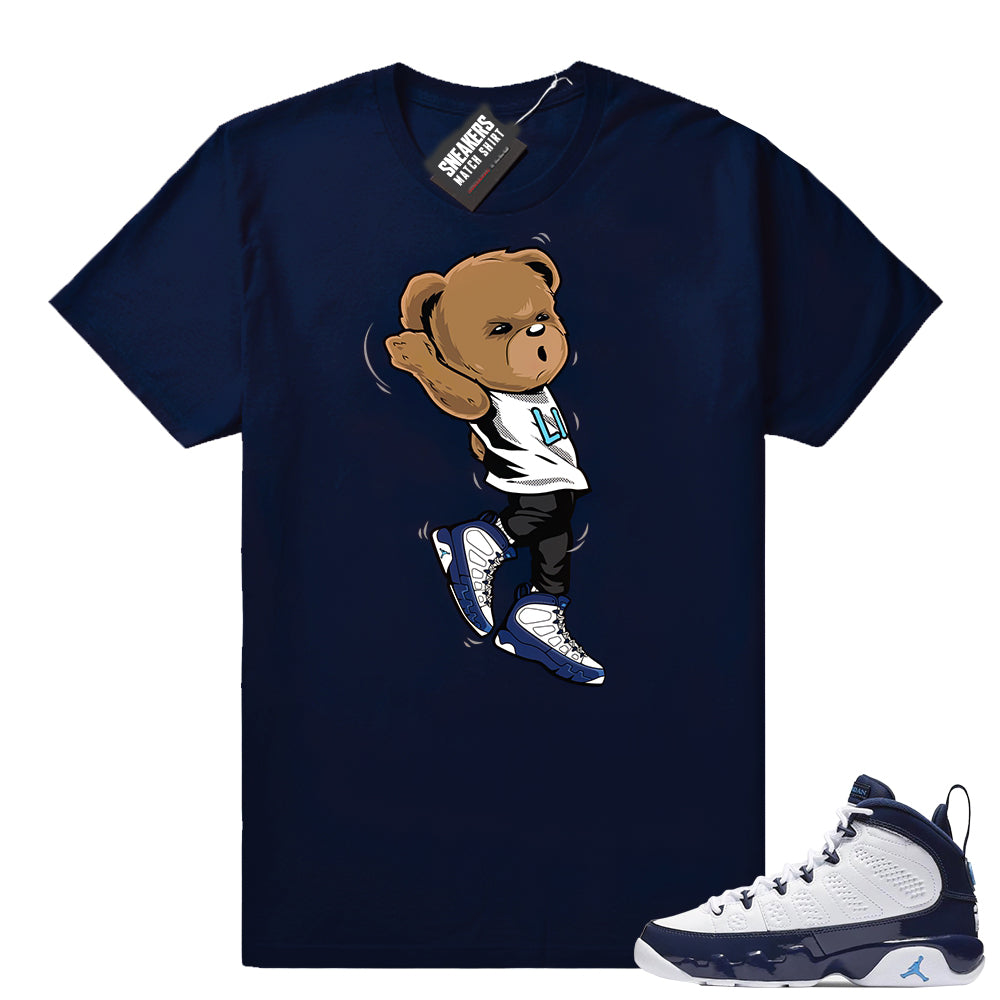 Air Jordan 9 UNC Shootin Bear shirt  Jordan Sneaker Clothing