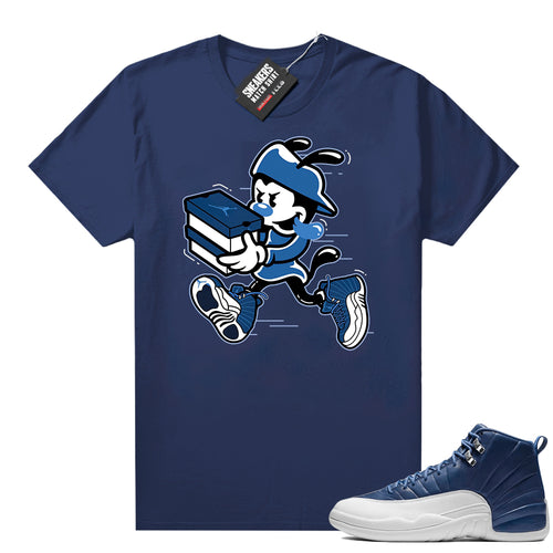 Air Jordan retro 12 Indigo graphic tees  Sneaker Tee