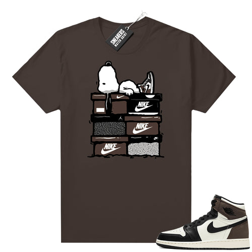 Air Jordan retro 1 Mocha matching shirts  Sneaker Tee