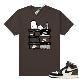 Air Jordan retro 1 Mocha matching shirts  Sneaker Tee