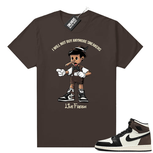 Air Jordan retro 1 Mocha sneaker tees  Sneaker Tee