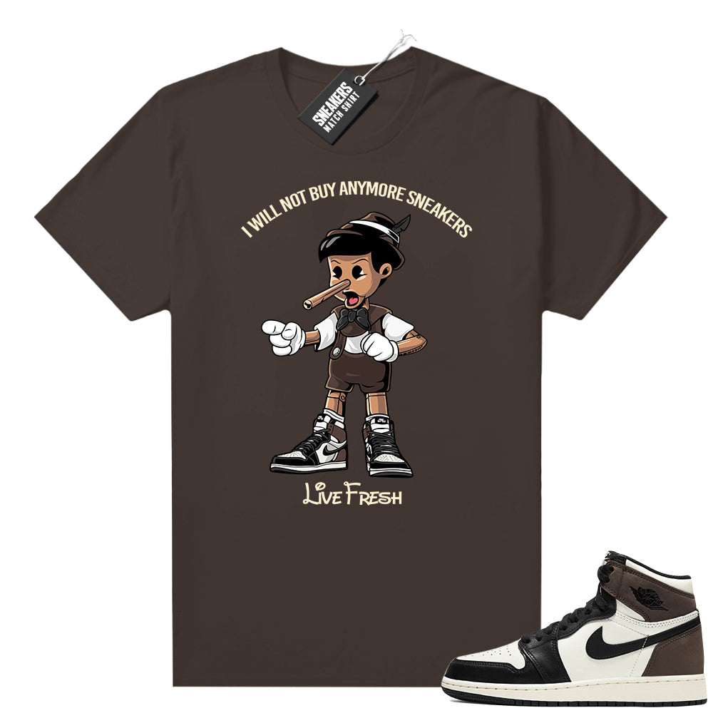 Air Jordan retro 1 Mocha sneaker tees  Sneaker Tee