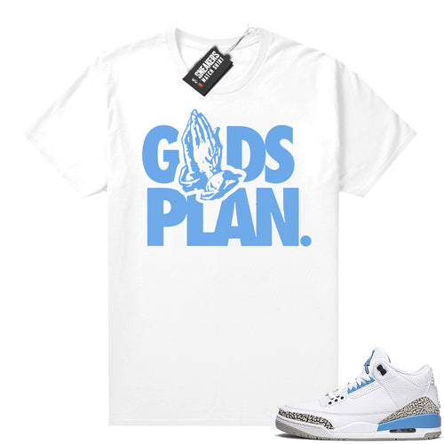 Air Jordan retro 3 UNC shirt  Sneaker Tee