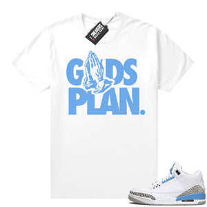 Air Jordan retro 3 UNC shirt  Sneaker Tee