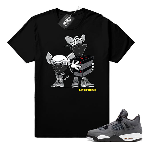 Air Jordan retro 4 sneaker tees cool grey  Jordan Match Clothing Shop