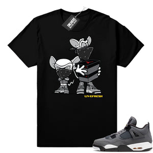 Air Jordan retro 4 sneaker tees cool grey  Jordan Match Clothing Shop