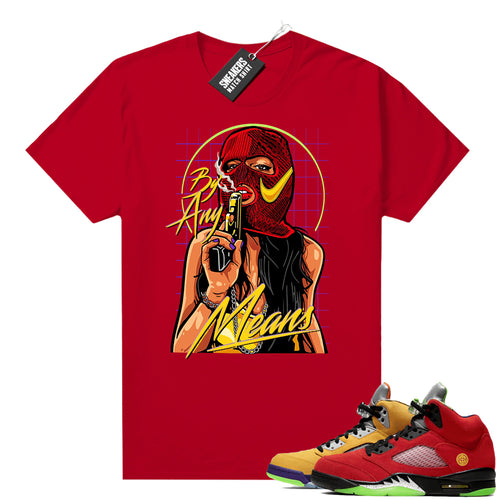Air Jordan retro 5 What the shirts to match  Jordan 5 What the Sneaker Tee